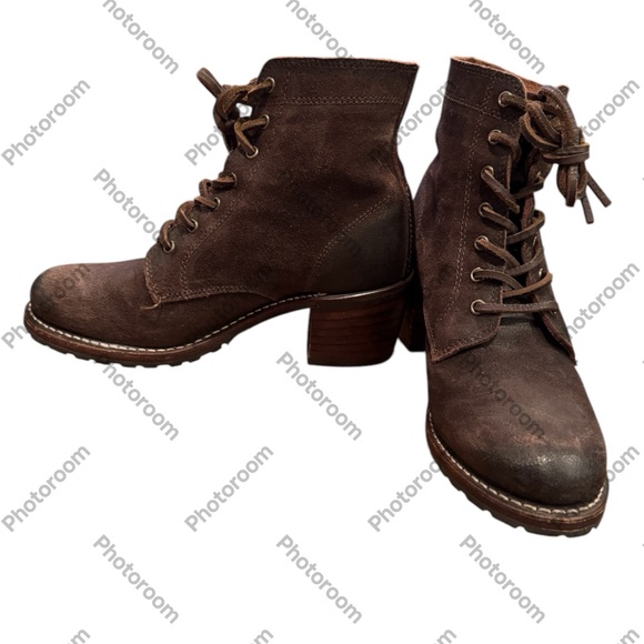 FRYE SABRINA LACE-UP BOOTS SZ 8.5 - Picture 2 of 5